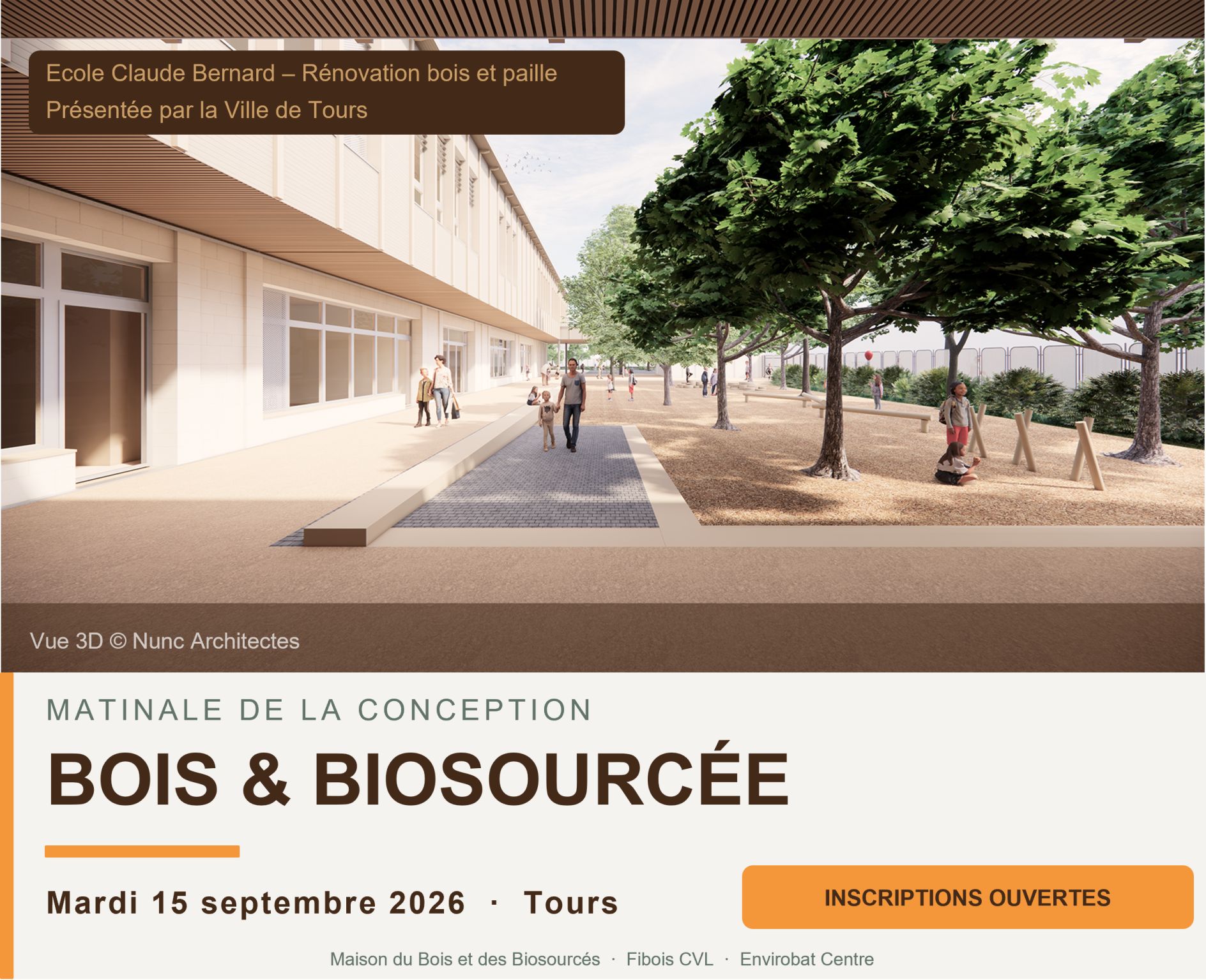 Matinale de la conception bois et biosourcée tours 15 septembre